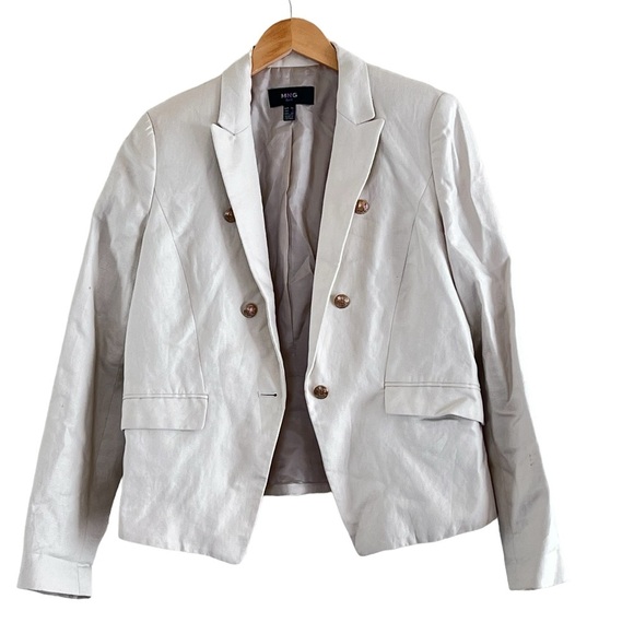 Mango Cream Blazer - Picture 1 of 12